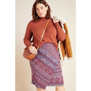 [Anthropologie] Asymmetrical Knit Pencil Skirt